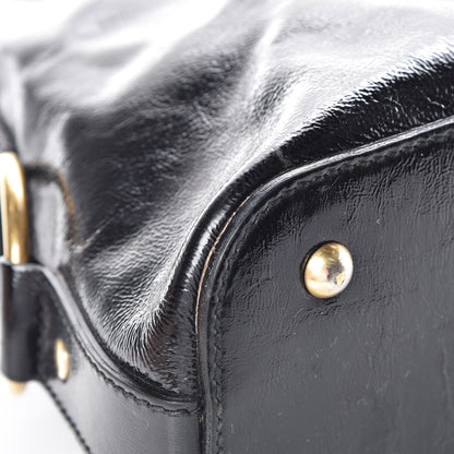 Saint Laurent Textured Patent Calfskin Medium Muse Black 16 of 26