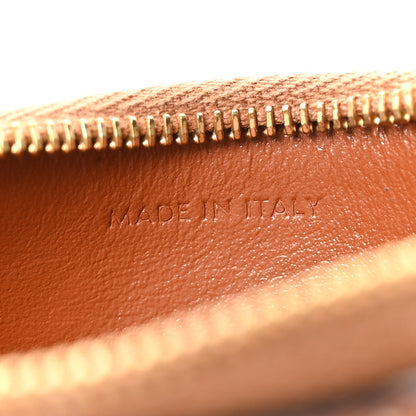 Celine Smooth Calfskin Cuir Triomphe Coin and Card Pouch With Hook Tan 7 of 7