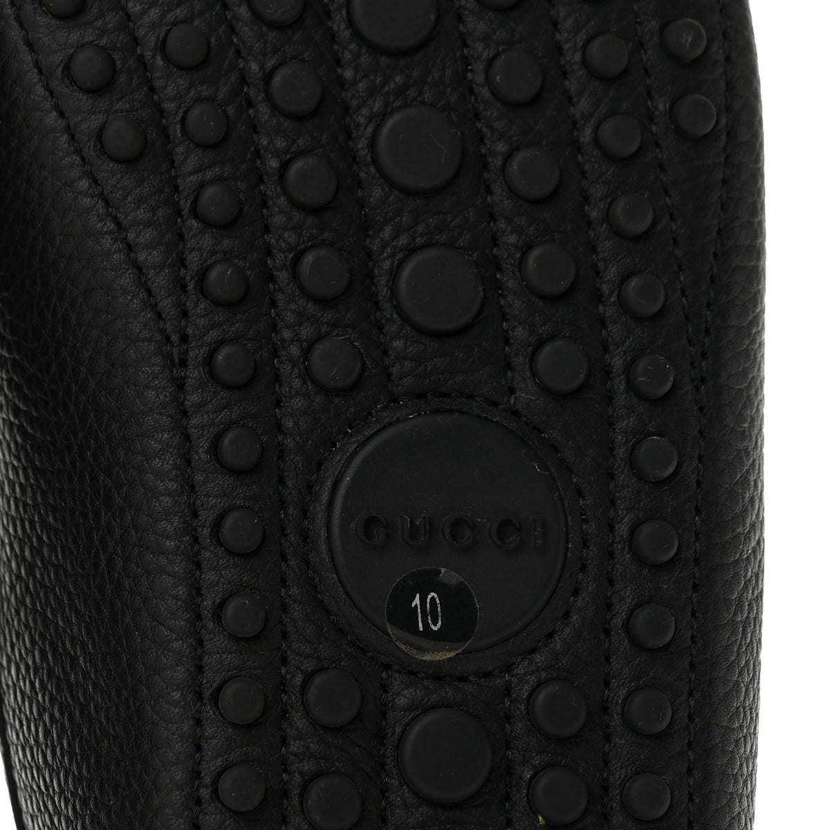 Gucci Road Calfskin Web Mens Horsebit Driver Loafers 10 Black 7 of 12