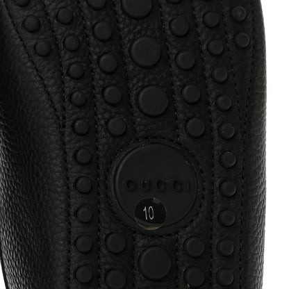 Gucci Road Calfskin Web Mens Horsebit Driver Loafers 10 Black 7 of 12