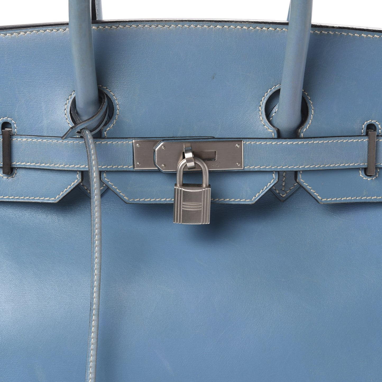 Box Birkin 35 Blue Jean