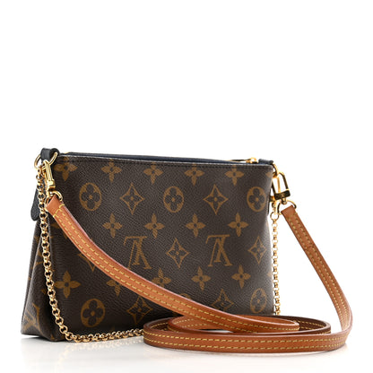 Louis Vuitton Monogram Pallas Clutch Blue Marine 3 of 10