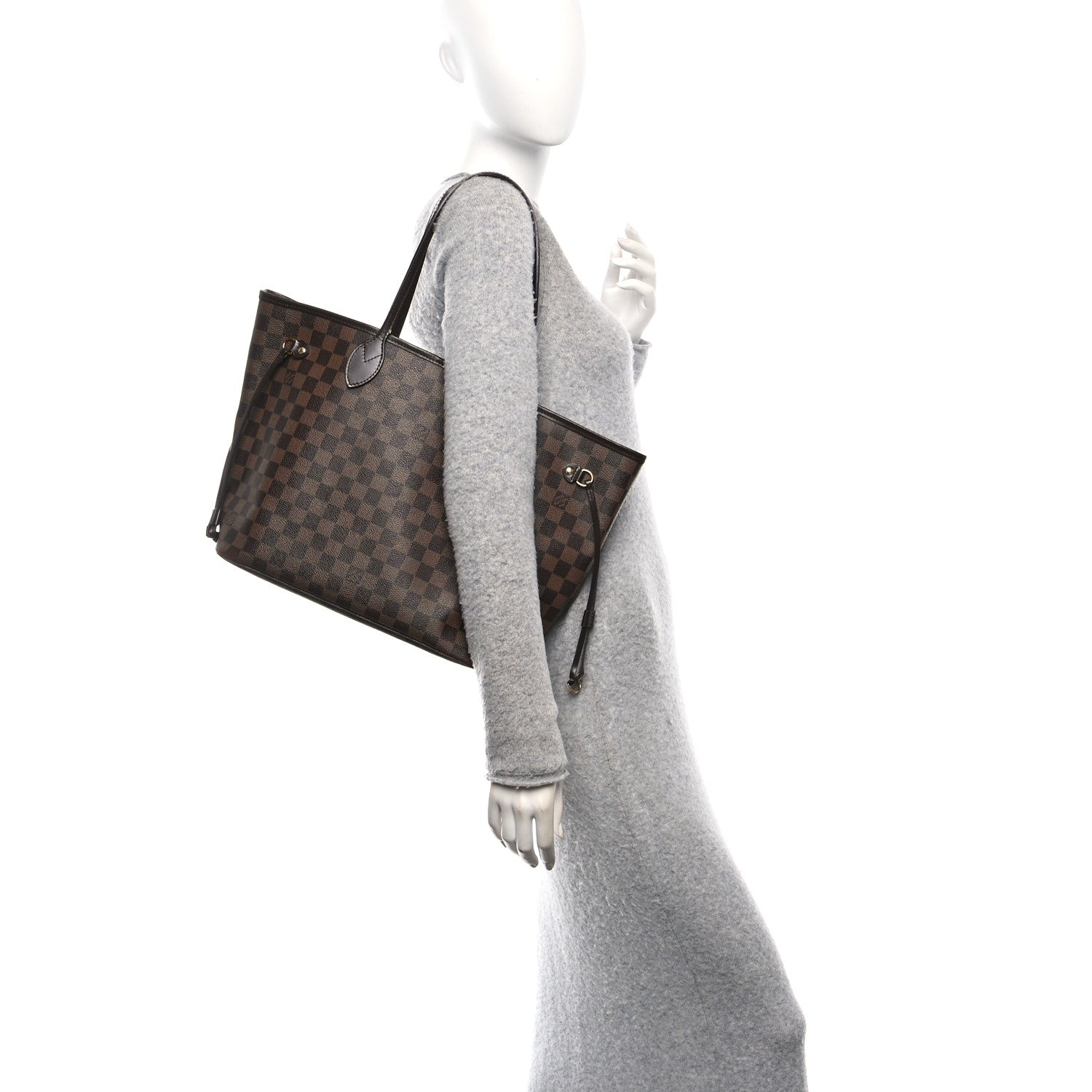 Louis Vuitton Damier Ebene Neo Neverfull MM Rose Ballerine 1744629