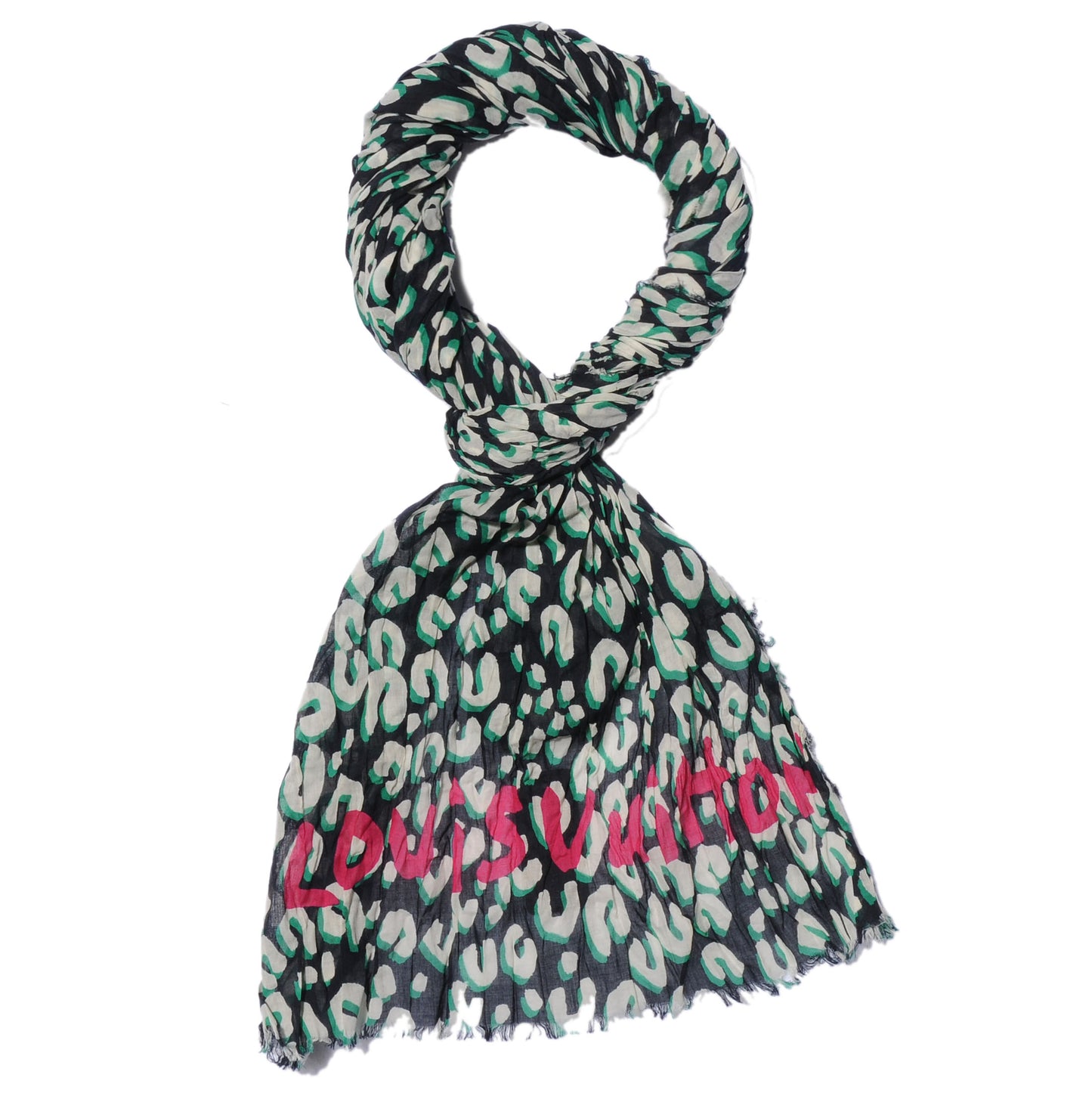 Cotton Leopard Pareo Blue Infini