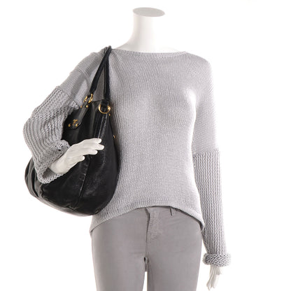 Prada Cervo Shine Satchel Nero Black 2 of 10