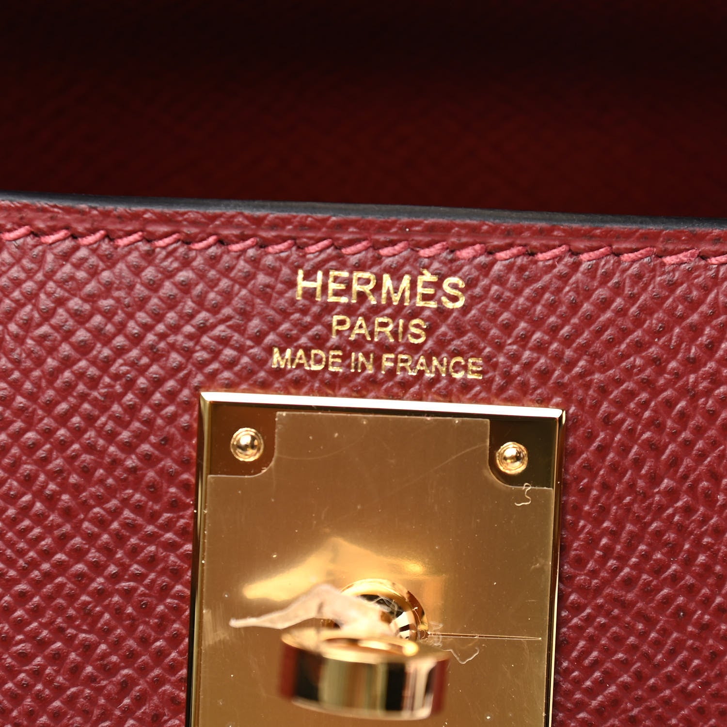 Hermes Epsom Kelly Sellier 28 Rouge H 5 of 11