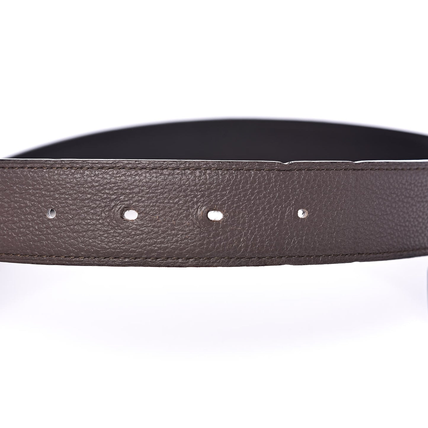 Taurillon Clemence Swift 32mm Quizz H Belt 95 Etain Black