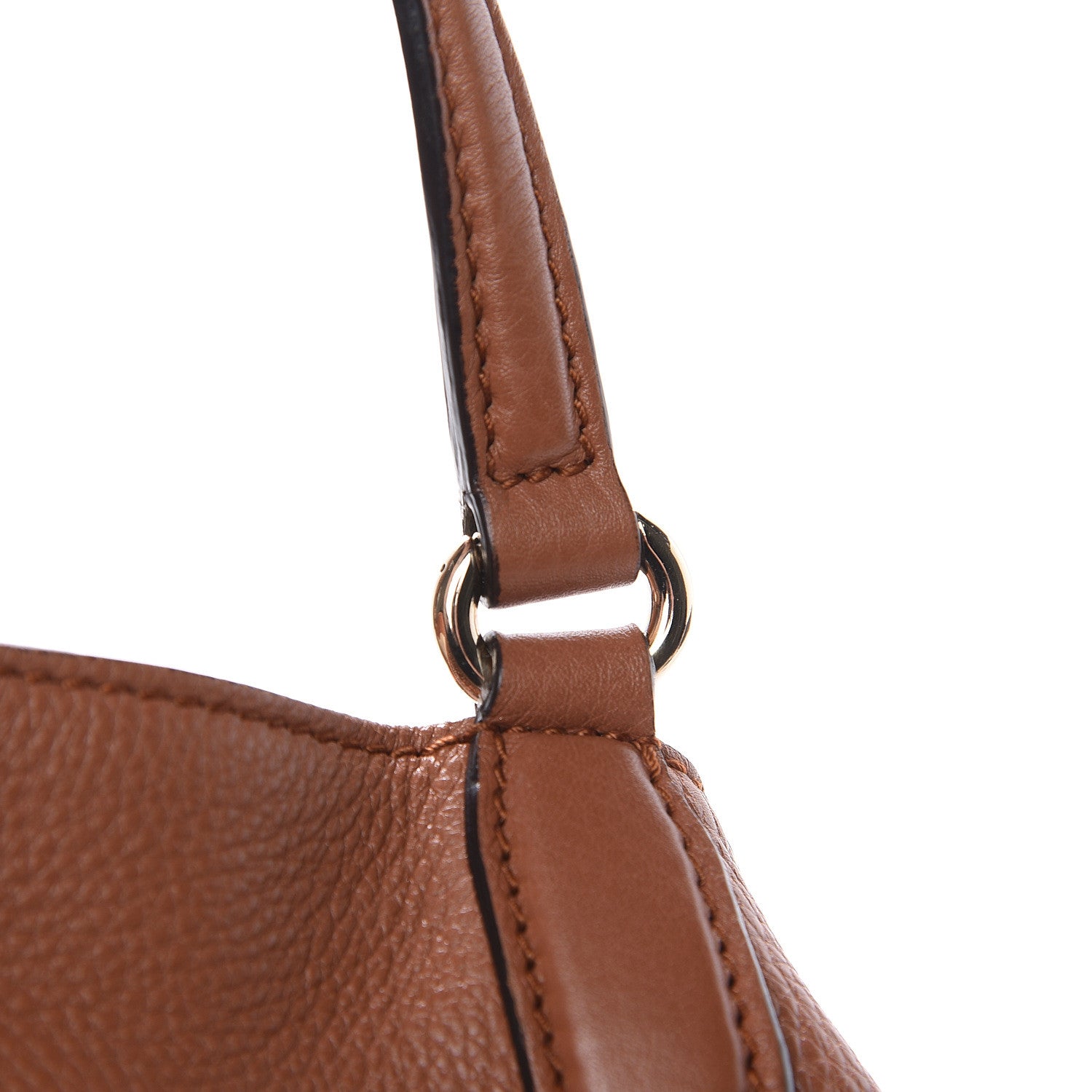 Gucci Pebbled Calfskin Small Soho Shoulder Bag Dusty Blush 11 of 17