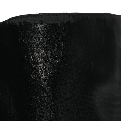 Fendi Nappa Microfiber Fabric FF Rockoko Thigh High Boots 39.5 Black Tobacco 9 of 12