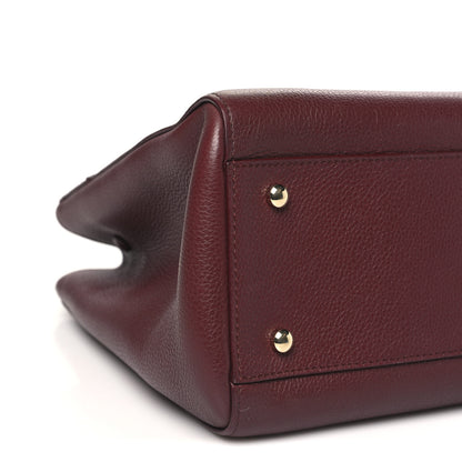 Chanel Grained Calfskin Small Neo Executive Shopper Tote  Burgundy 9 of 10