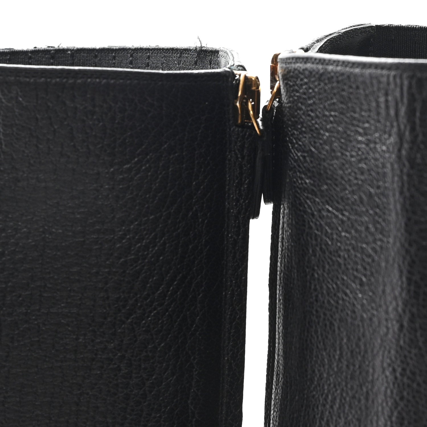 Gucci Calfskin Edith Knee High Boots 36.5 Black 10 of 10