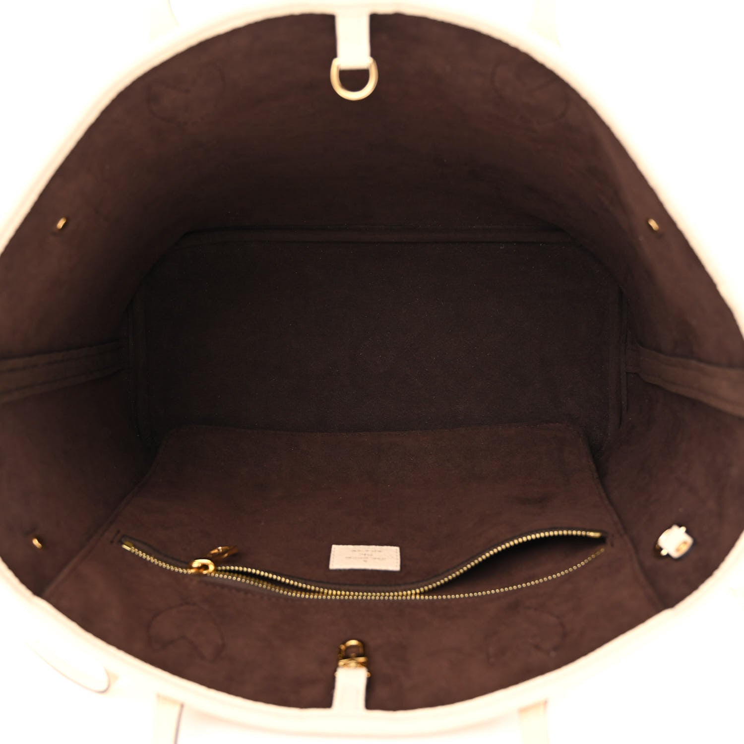 Louis Vuitton Empreinte Monogram Giant Neverfull MM Cream 6 of 12