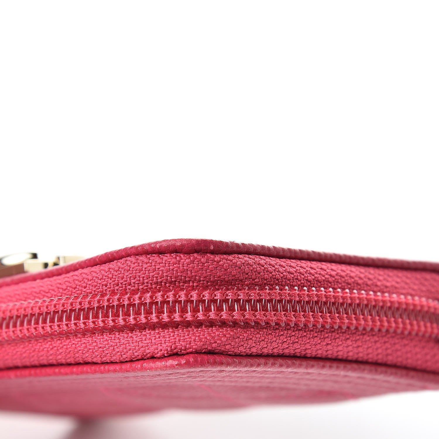 Chanel Caviar Quilted Boy Zip Around Coin Purse Wallet Fuchsia 10 of 11