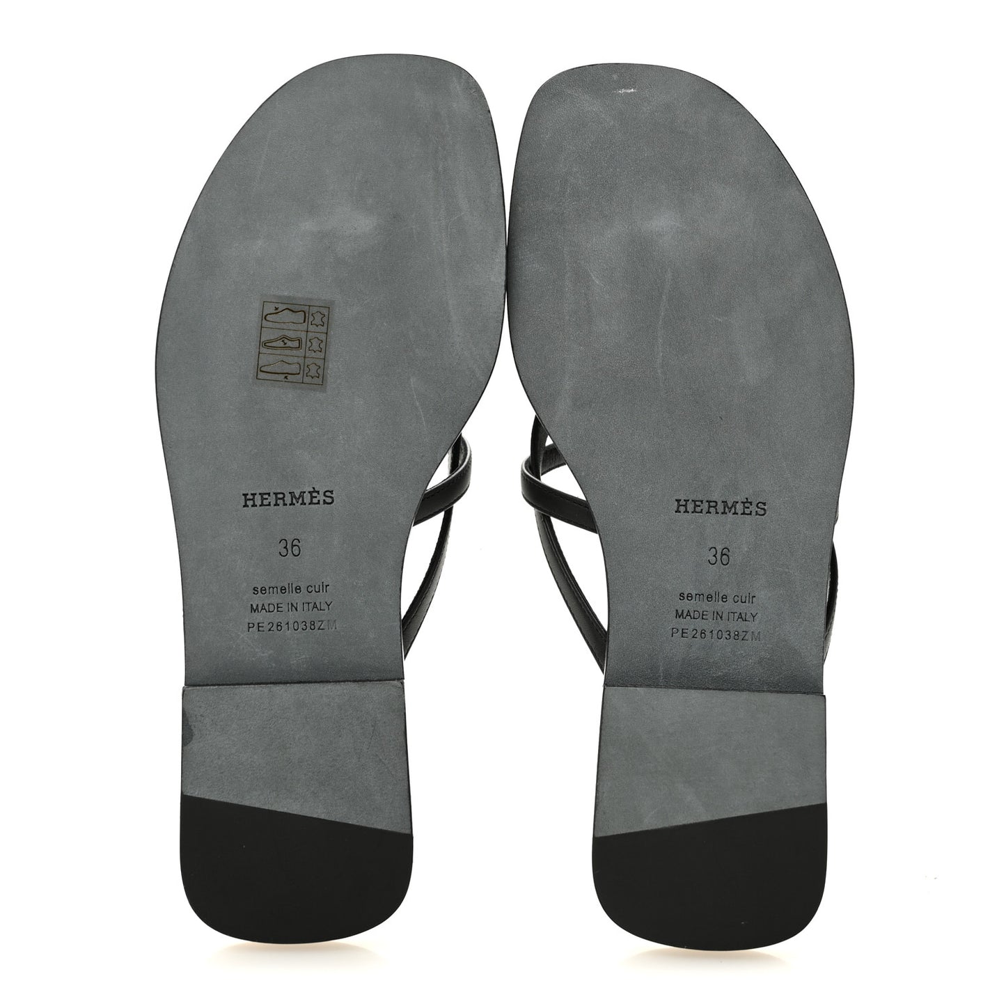 Calfskin Miss Sandals 36 Black
