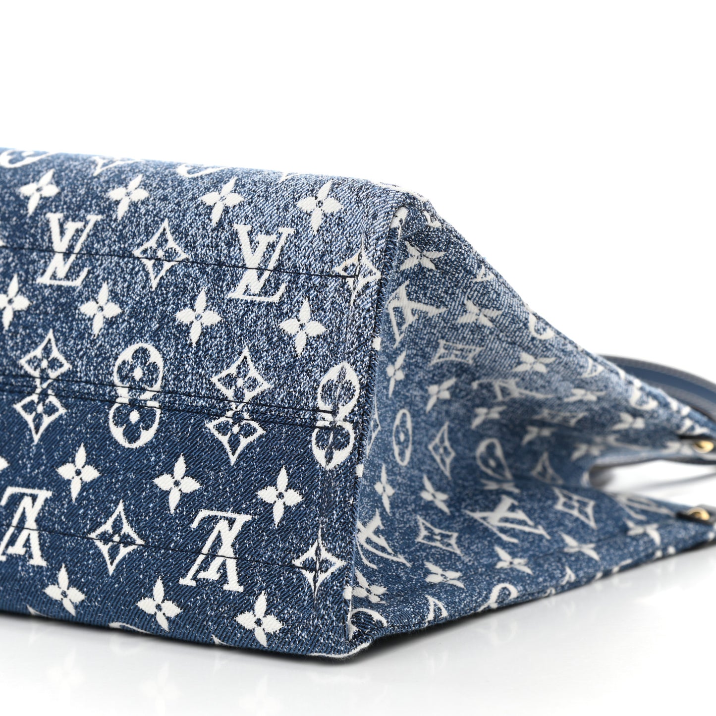 Monogram Jacquard Denim Onthego MM Bleu