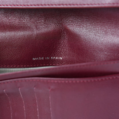 Chanel Patent Quilted Brilliant Yen Wallet Burgundy 8 of 10