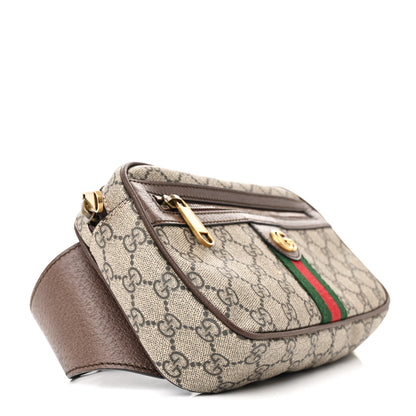 Gucci Soft GG Supreme Monogram Medium Ophidia Belt Bag Dark Brown 4 of 10