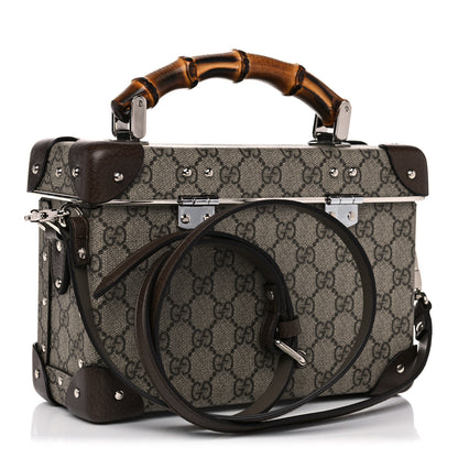 Gucci GG Supreme Monogram Globe-Trotter Beauty Case Brown 3 of 11