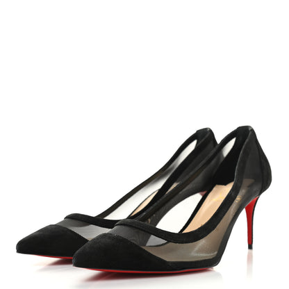 Christian Louboutin Veau Velours Rete Galativi 70 Pumps 39.5 Black 3 of 9