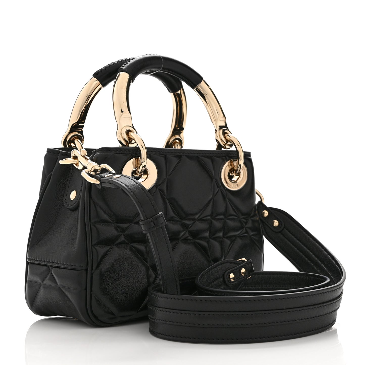 Calfskin Cannage Mini The Lady 95.22 Black