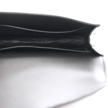 Hermes Shiny Alligator Constance Slim Wallet Black 6 of 12