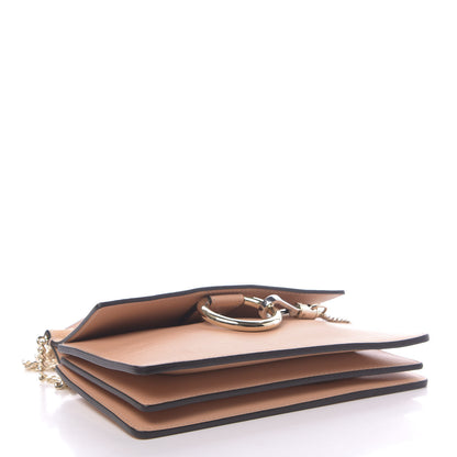 Chloe Calfskin Suede Mini Chain Faye Shoulder Bag Milky Orange 4 of 10