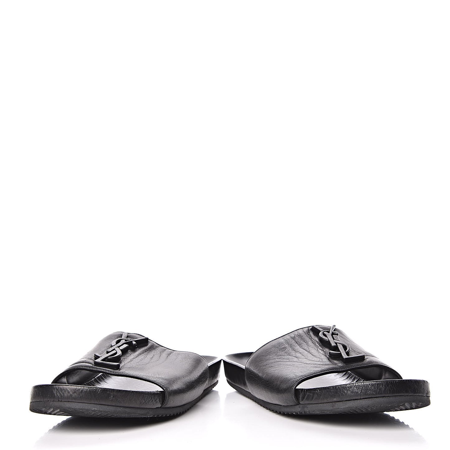 Lambskin Joan Slide Sandals 39 Black