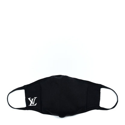 Louis Vuitton LV Initials Knit Face Mask Black 1 of 3