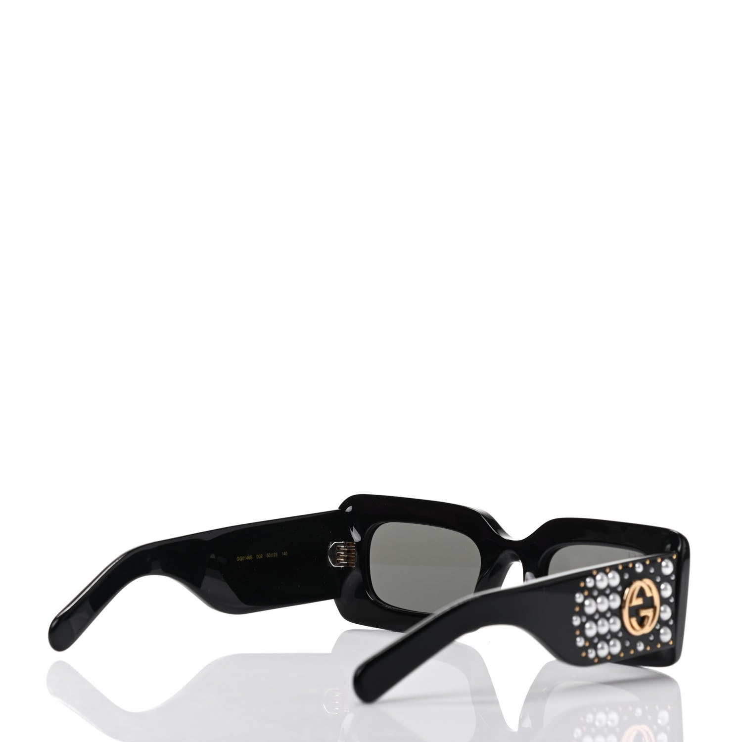 Gucci Pearl Hollywood Forever Sunglasses GG0146S Black 3 of 6