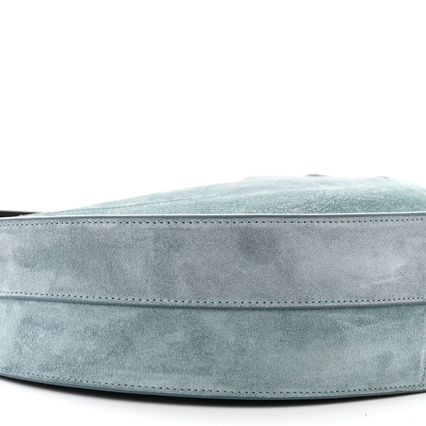 Suede Arch Shoulder Bag Faded Blue