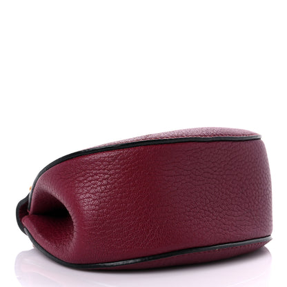 Chloe Grained Lambskin Mini Drew Shoulder Bag Wine Purple 4 of 15
