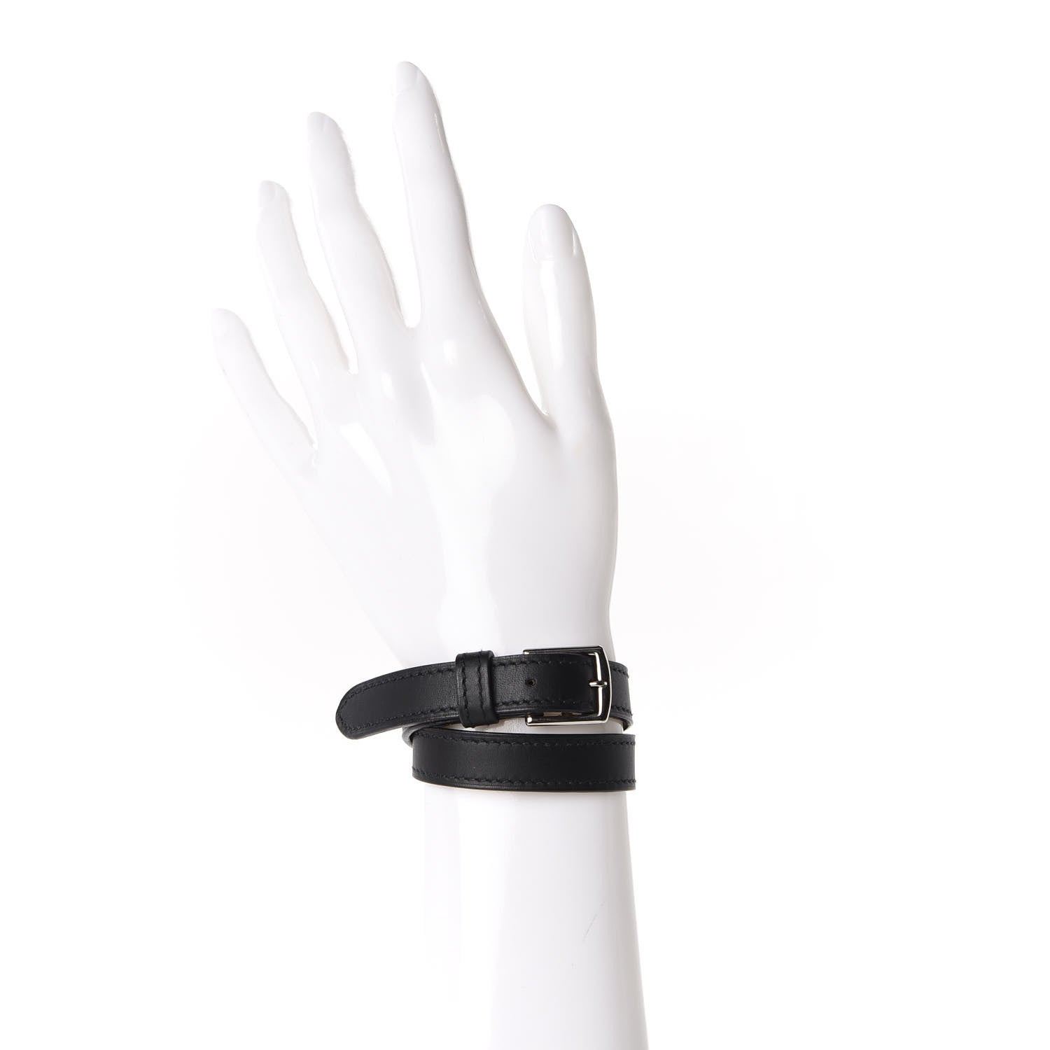 Hermes Chamonix Etriviere Double Tour Bracelet XS Black 2 of 6