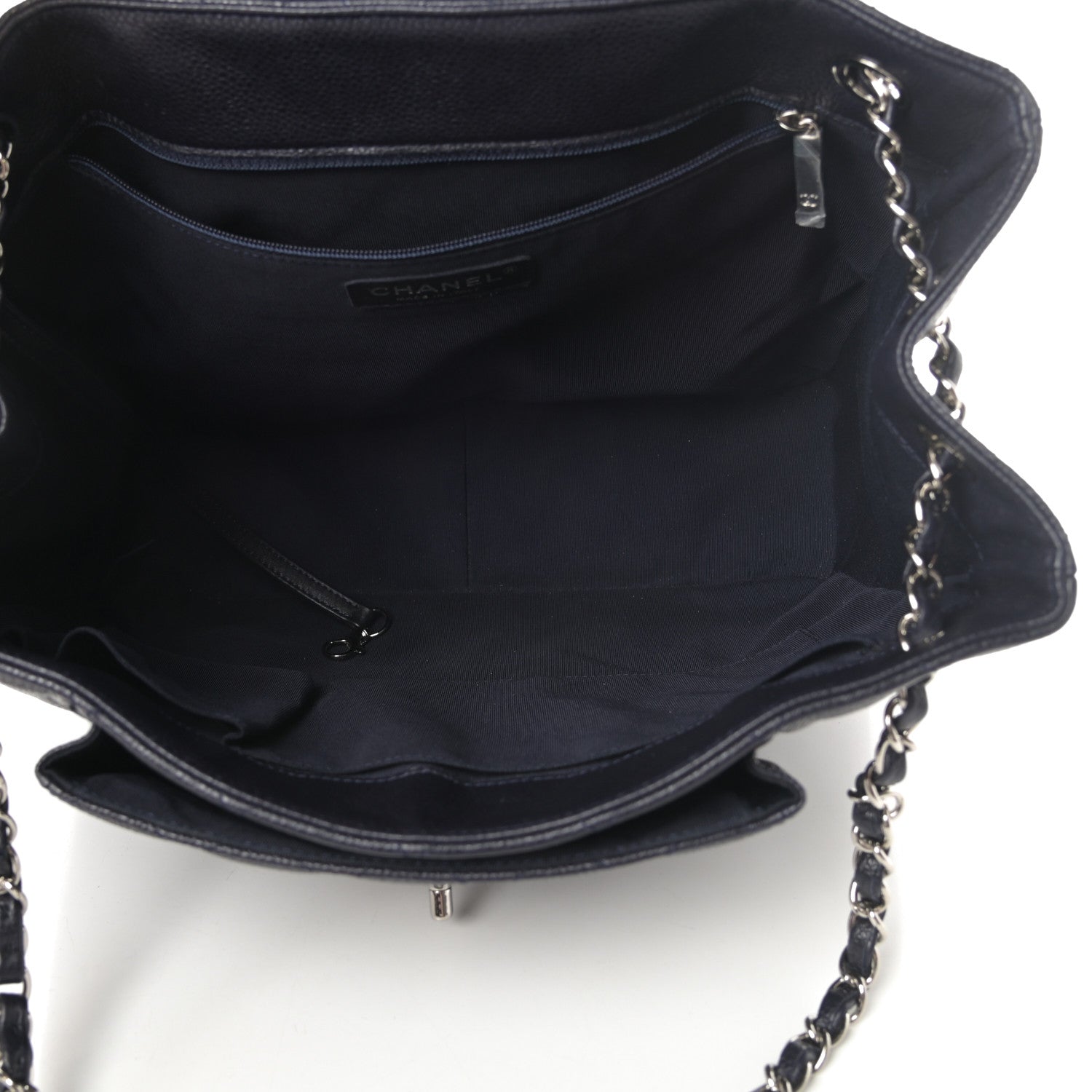 Chanel Caviar Quilted Flap Tote Marine 5 of 11