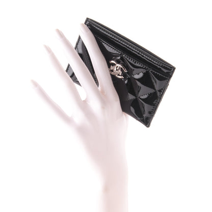Chanel Patent Quilted Coco Boy Card Holder Black 2 of 7