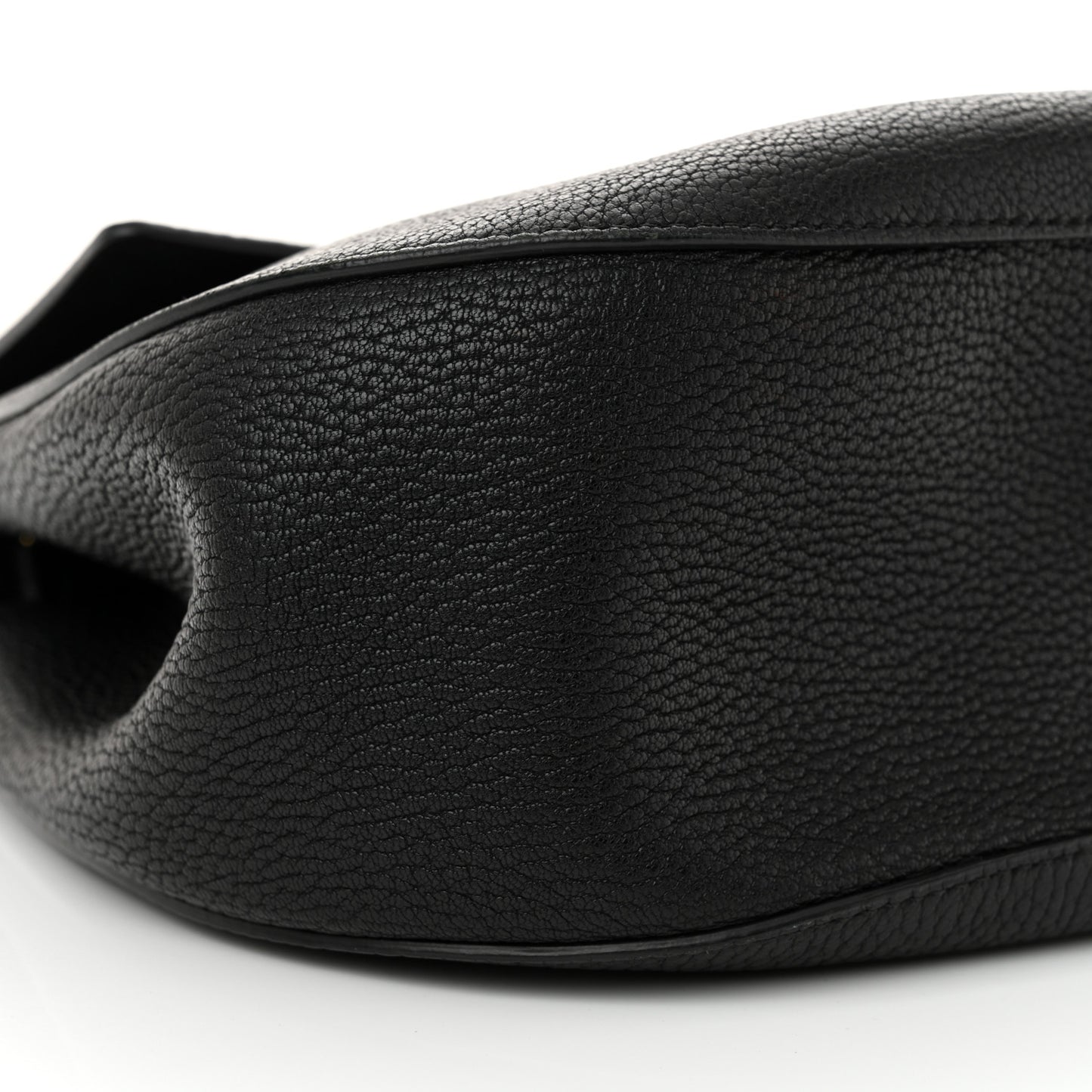 Grained Lambskin Drew Shoulder Bag Black