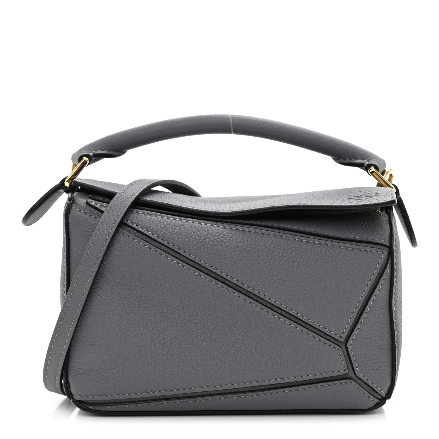 Loewe Calfskin Mini Puzzle Bag Asphalt Grey 1 of 9