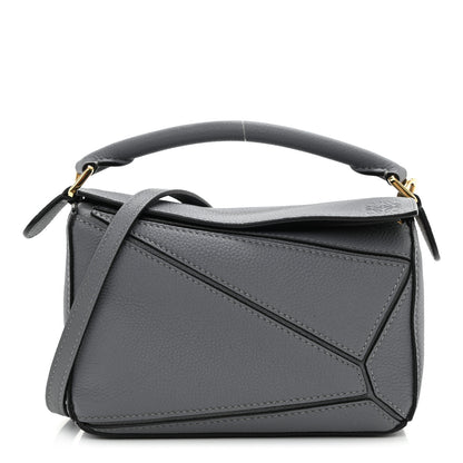 Loewe Calfskin Mini Puzzle Bag Asphalt Grey 1 of 9