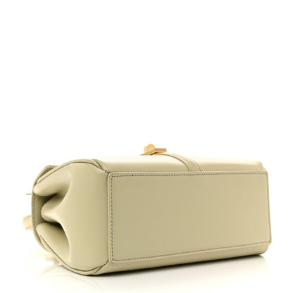 Celine Satinated Calfskin Mini 16 Top Handle Bag Almond Green 4 of 13