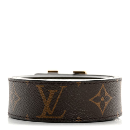 Louis Vuitton Calfskin Monogram 30mm LV Initiales Reversible Belt 80 32 Khaki 3 of 9