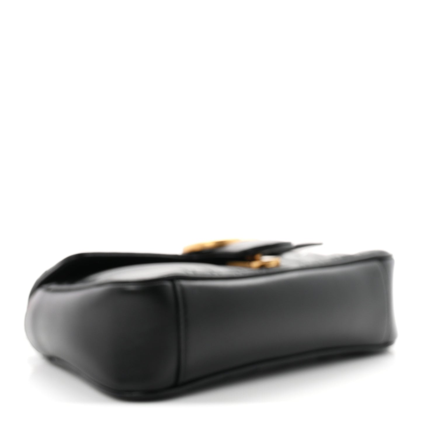 Calfskin Matelasse Mini GG Marmont Shoulder Bag Black