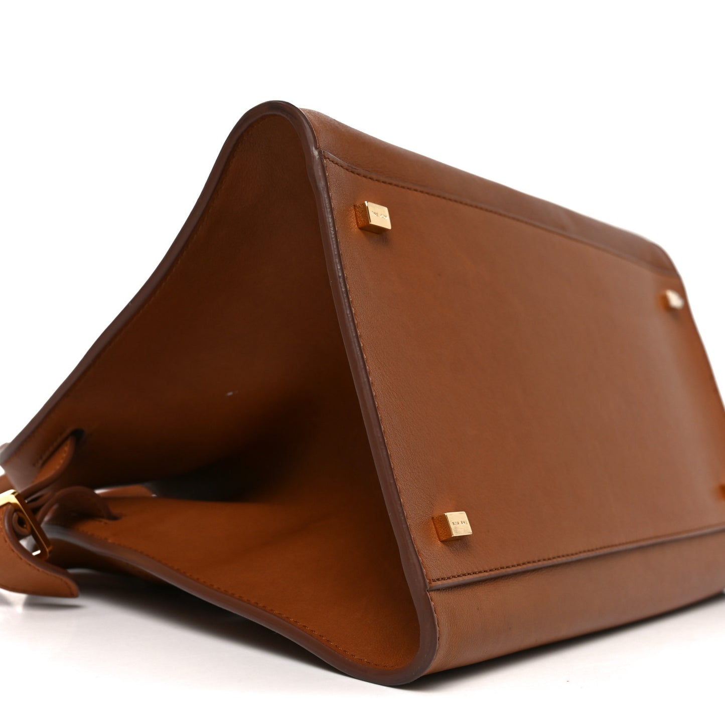 Polished Saddle Calfskin Soft Margaux 12 Cuir