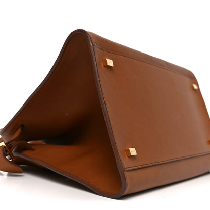 The Row Polished Saddle Calfskin Soft Margaux 12 Cuir 8 of 9