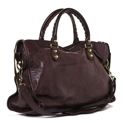 Balenciaga Agneau Giant 12 Gold Hardware City Cigare Fonce 3 of 17
