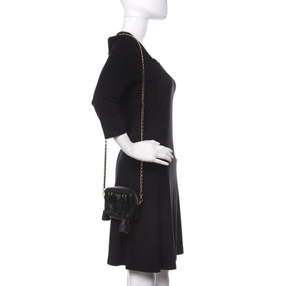 Prada Saffiano Lux Mini Top Handle Crossbody Bag Black 2 of 11