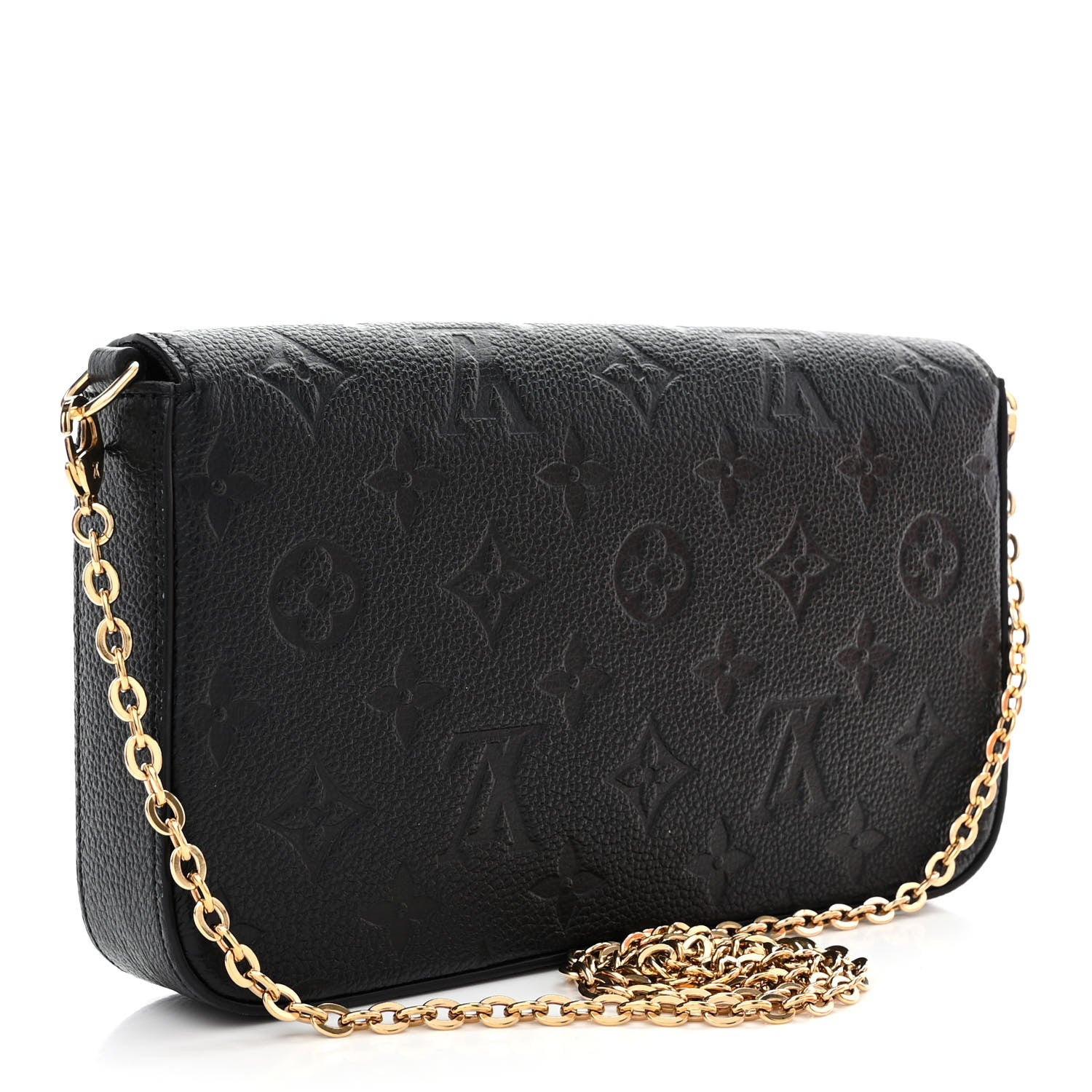 Louis Vuitton Empreinte Pochette Felicie Chain Wallet Black 5 of 14