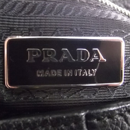 Prada Vitello Daino Buckle Shoulder Bag Black 7 of 9