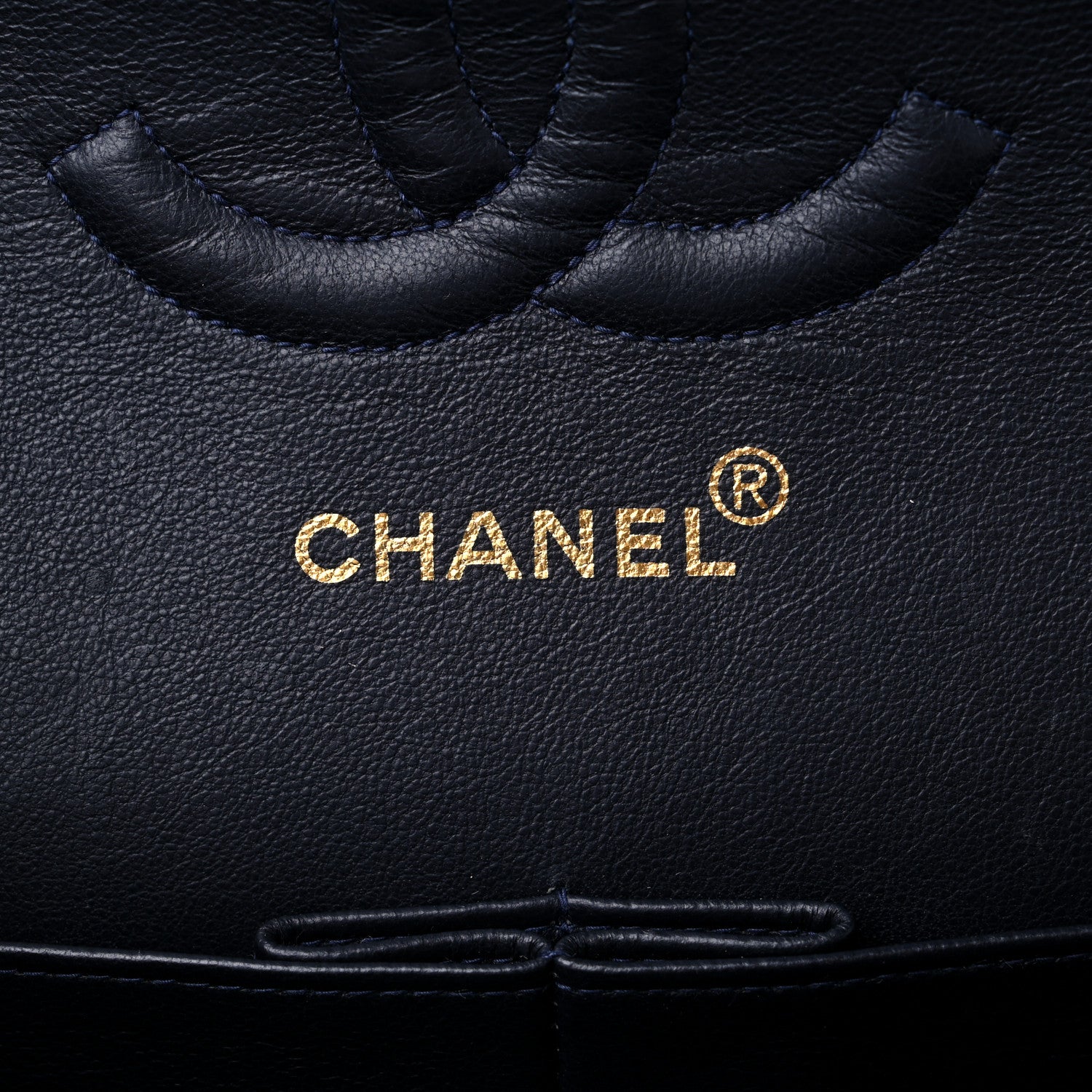 Chanel Lambskin Quilted Medium Double Flap Navy 7 of 15