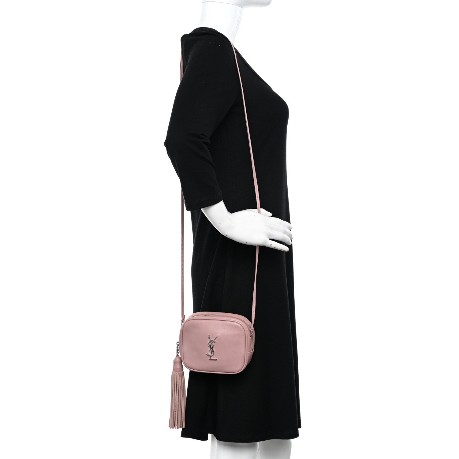 Saint Laurent Nappa Monogram Blogger Bag Dusty Rose 2 of 10