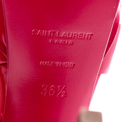 Saint Laurent Patent Tribute 105 Platform Sandals 36.5 Fuchsia 7 of 12