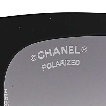 Chanel Acetate Polarized Square Sunglasses 5417 Black 7 of 8